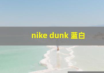 nike dunk 蓝白